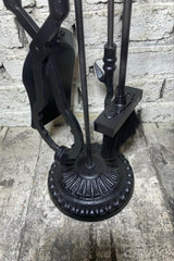 Yuvarlak Tabanlı Antik Bakır Marpuç Başlı Maşa Takımı