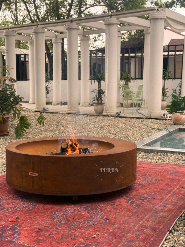 FERBA Corten Samara Bahçe Şöminesi Ateş Çukuru
