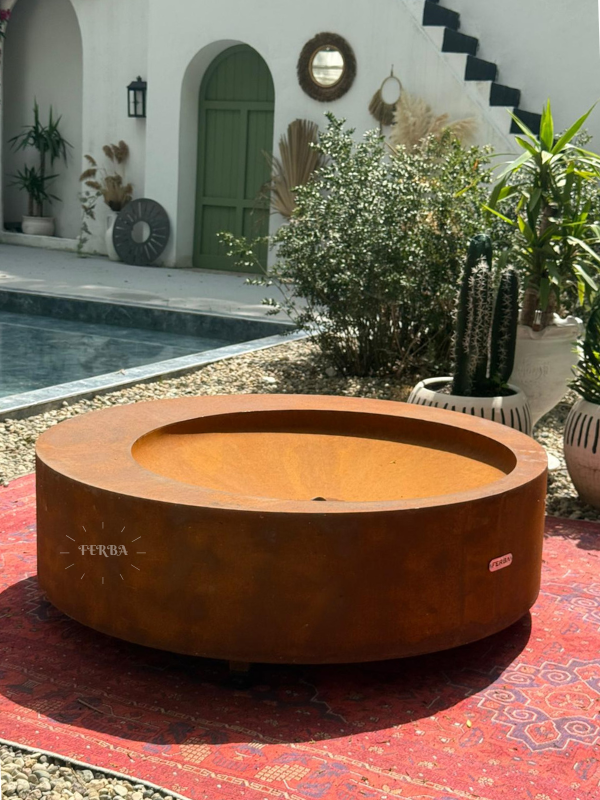 FERBA Corten Samara Bahçe Şöminesi Ateş Çukuru